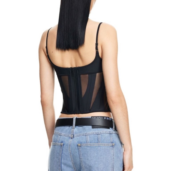 H&M x Mugler Mesh Panelled Corset - Picture 2 of 3